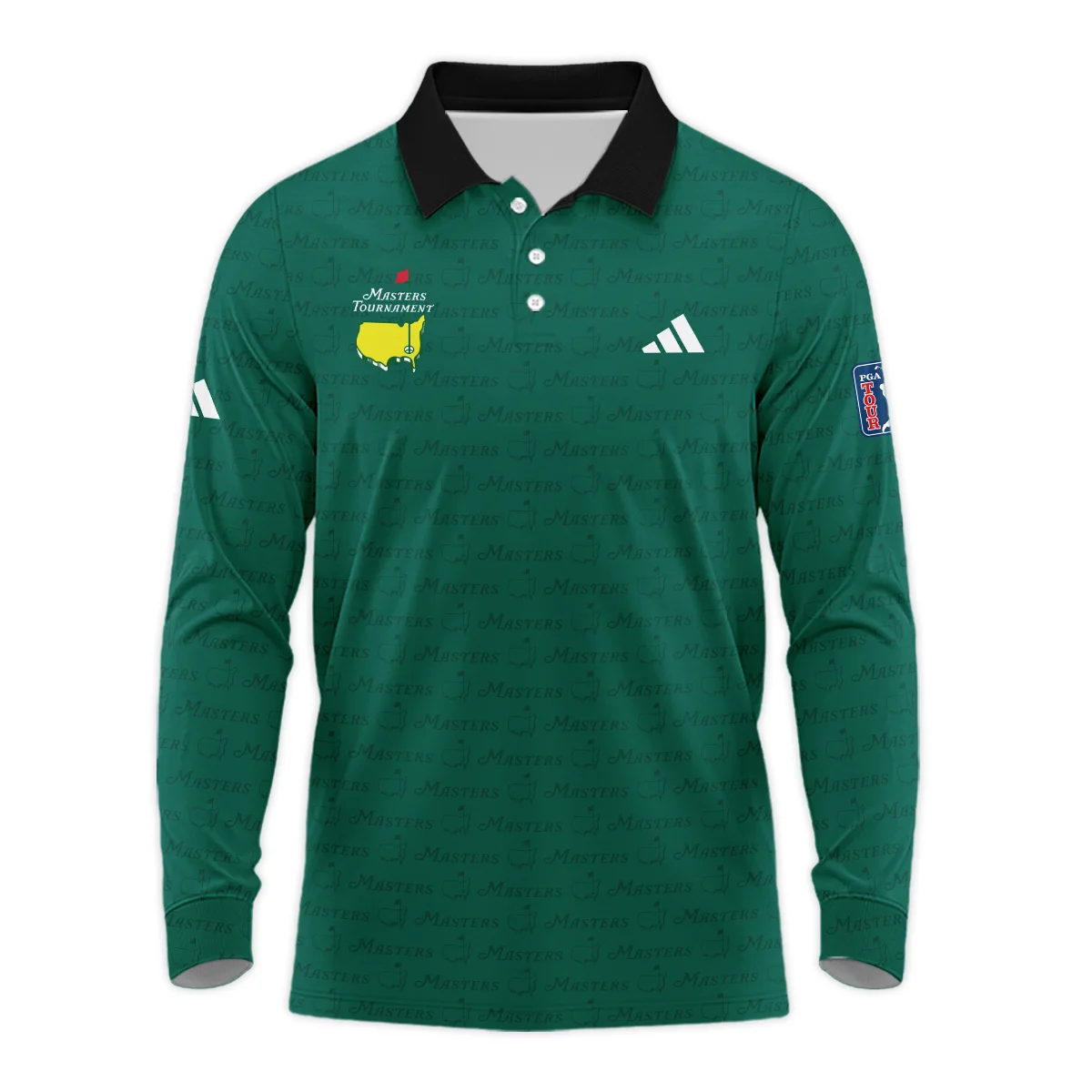 Golf Pattern Cup White Mix Green Masters Tournament Adidas Long Polo Shirt Style Classic Long Polo Shirt For Men