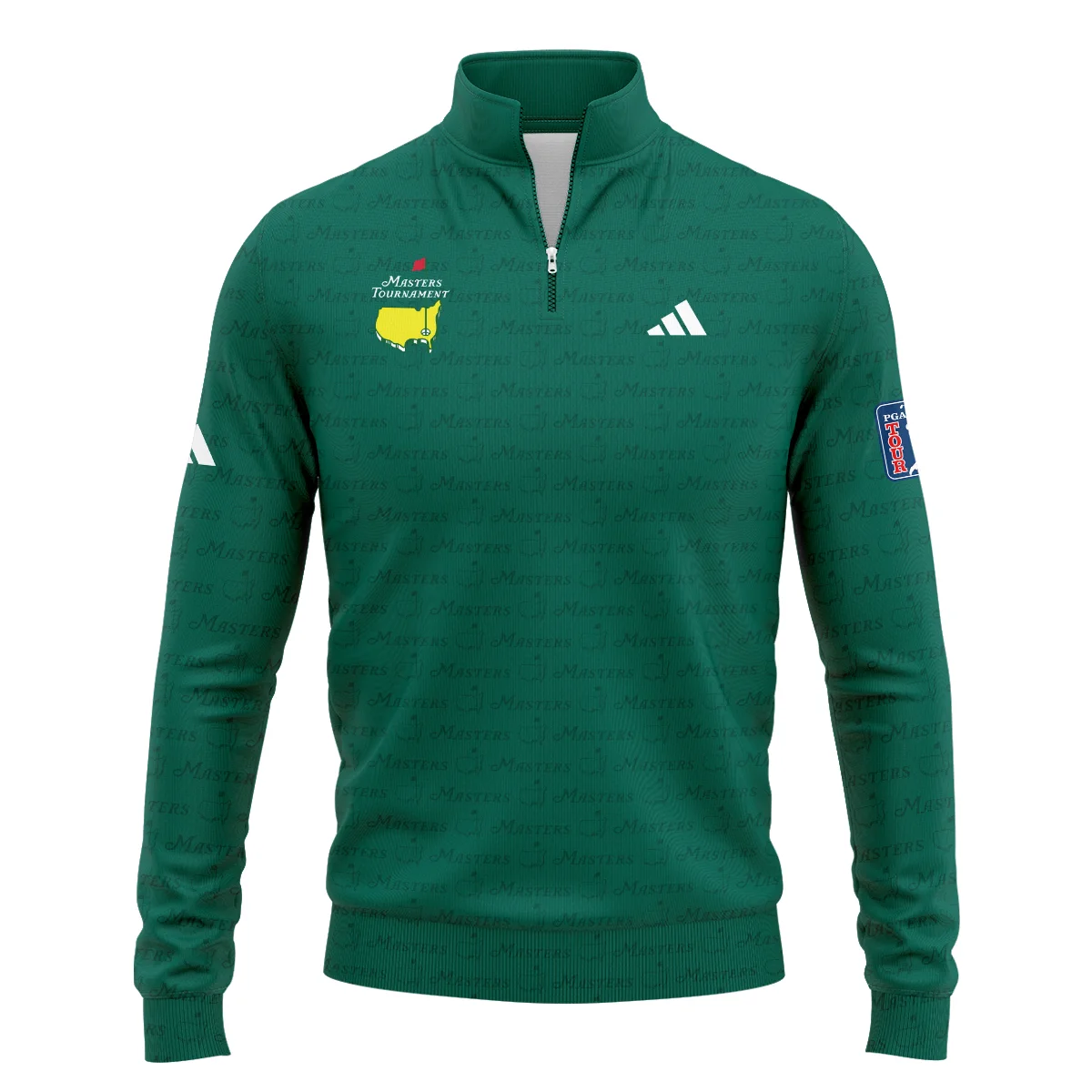 Golf Pattern Cup White Mix Green Masters Tournament Adidas Quarter-Zip Jacket Style Classic Quarter-Zip Jacket