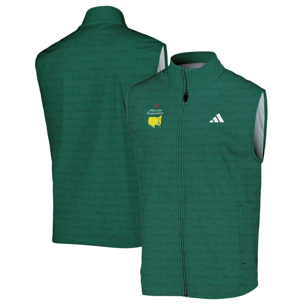 Golf Pattern Cup White Mix Green Masters Tournament Adidas Sleeveless Jacket Style Classic Sleeveless Jacket