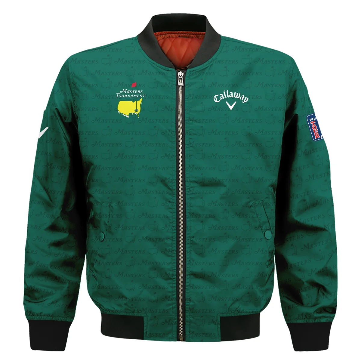 Golf Pattern Cup White Mix Green Masters Tournament Callaway Bomber Jacket Style Classic Bomber Jacket