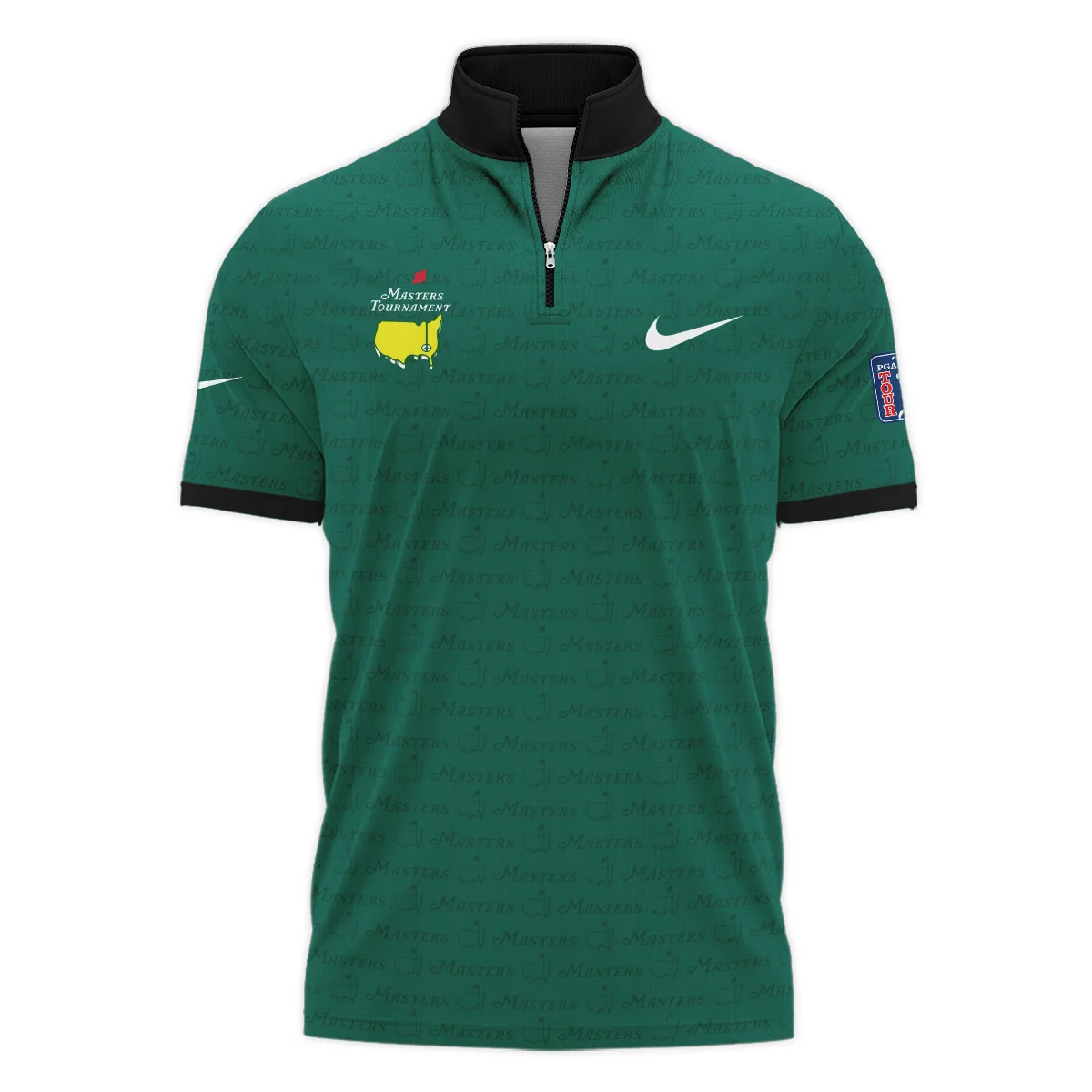 Golf Pattern Cup White Mix Green Masters Tournament Nike Style Classic, Short Sleeve Polo Shirts Quarter-Zip Casual Slim Fit Mock Neck Basic