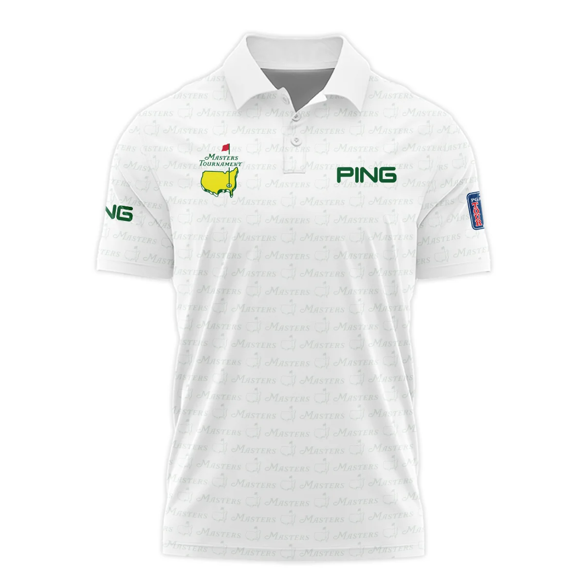 Golf Pattern Cup White Mix Green Masters Tournament Ping Polo Shirt Style Classic Polo Shirt For Men