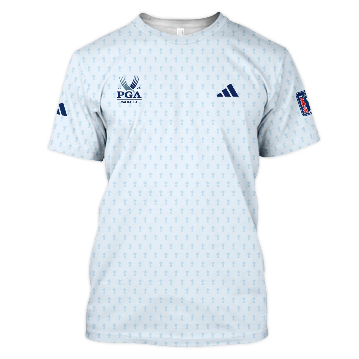 Golf Pattern Cup White Mix Light Blue 2024 PGA Championship Valhalla Adidas Unisex T-Shirt Style Classic T-Shirt