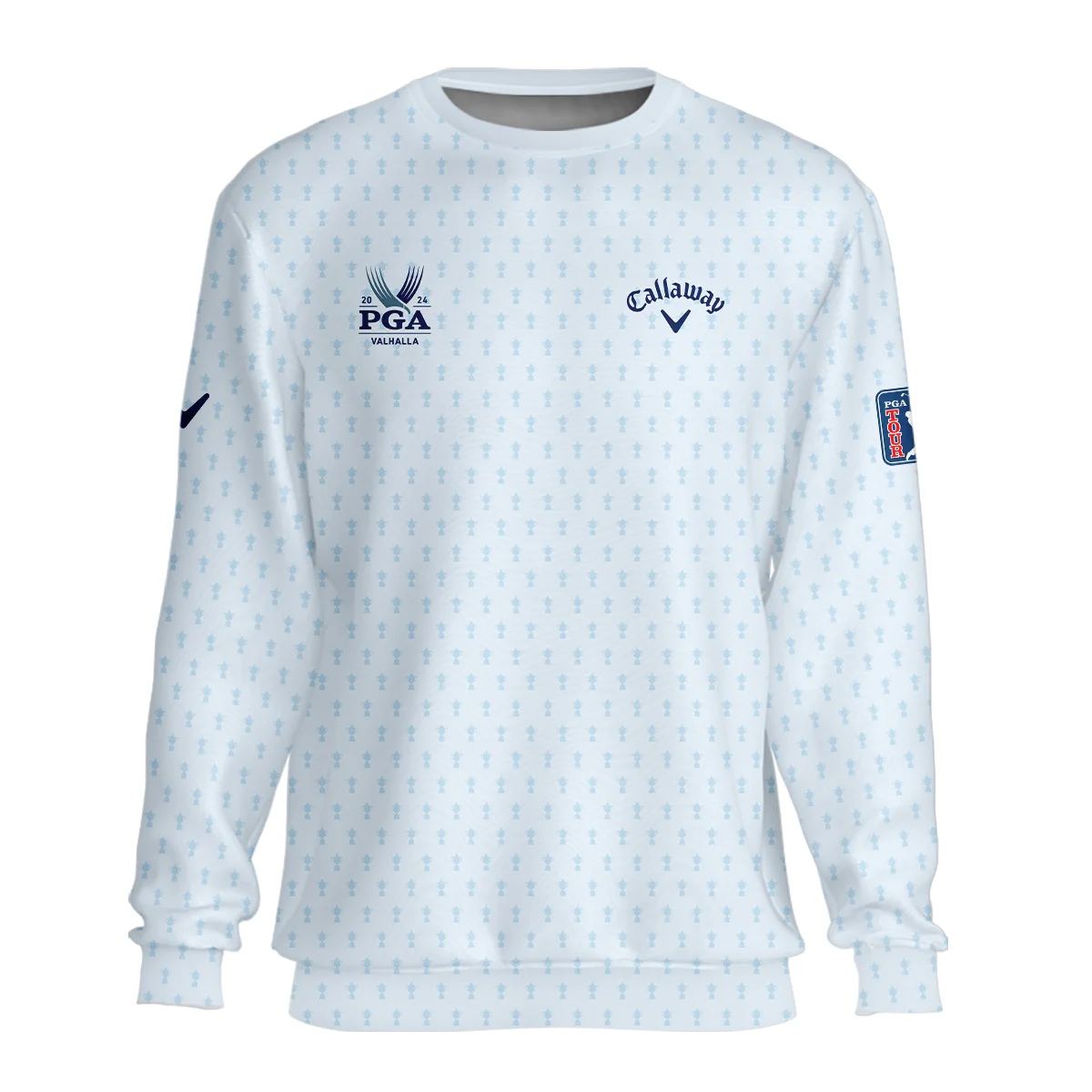 Golf Pattern Cup White Mix Light Blue 2024 PGA Championship Valhalla Callaway Unisex Sweatshirt Style Classic Sweatshirt