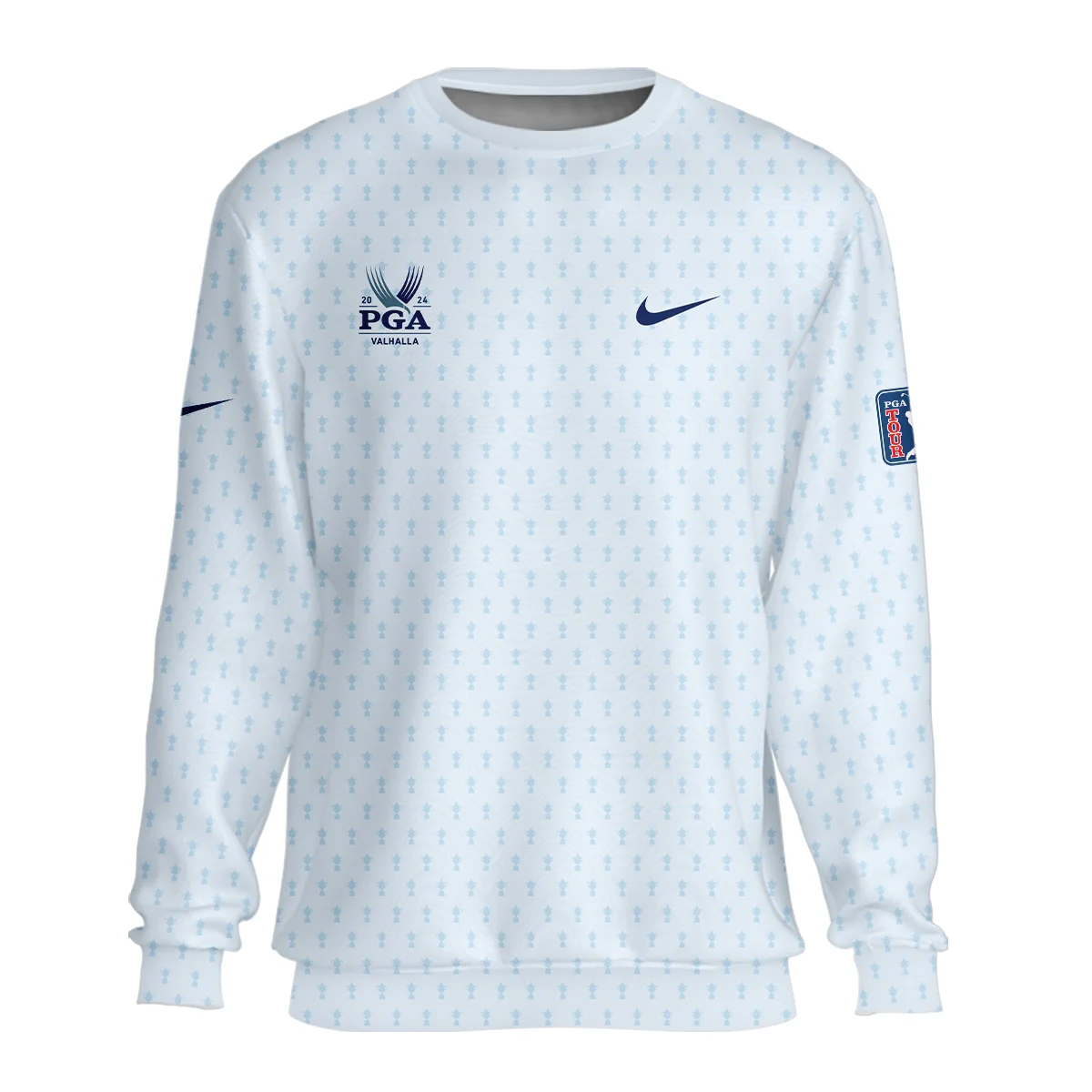 Golf Pattern Cup White Mix Light Blue 2024 PGA Championship Valhalla Nike Unisex Sweatshirt Style Classic Sweatshirt