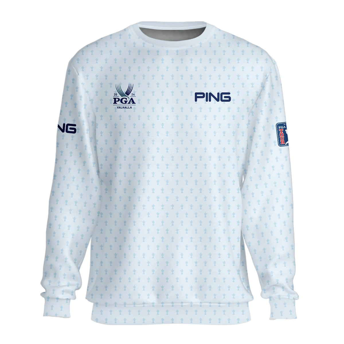 Golf Pattern Cup White Mix Light Blue 2024 PGA Championship Valhalla Ping Unisex Sweatshirt Style Classic Sweatshirt