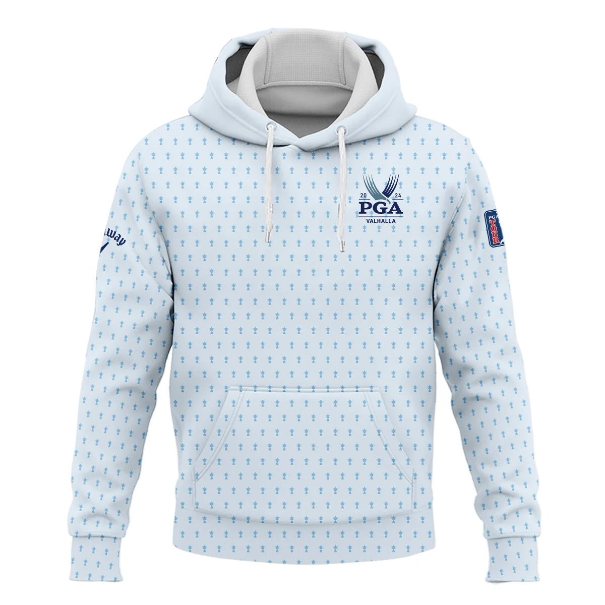 Golf Pattern Light Blue Cup 2024 PGA Championship Valhalla Callaway Hoodie Shirt Style Classic Hoodie Shirt