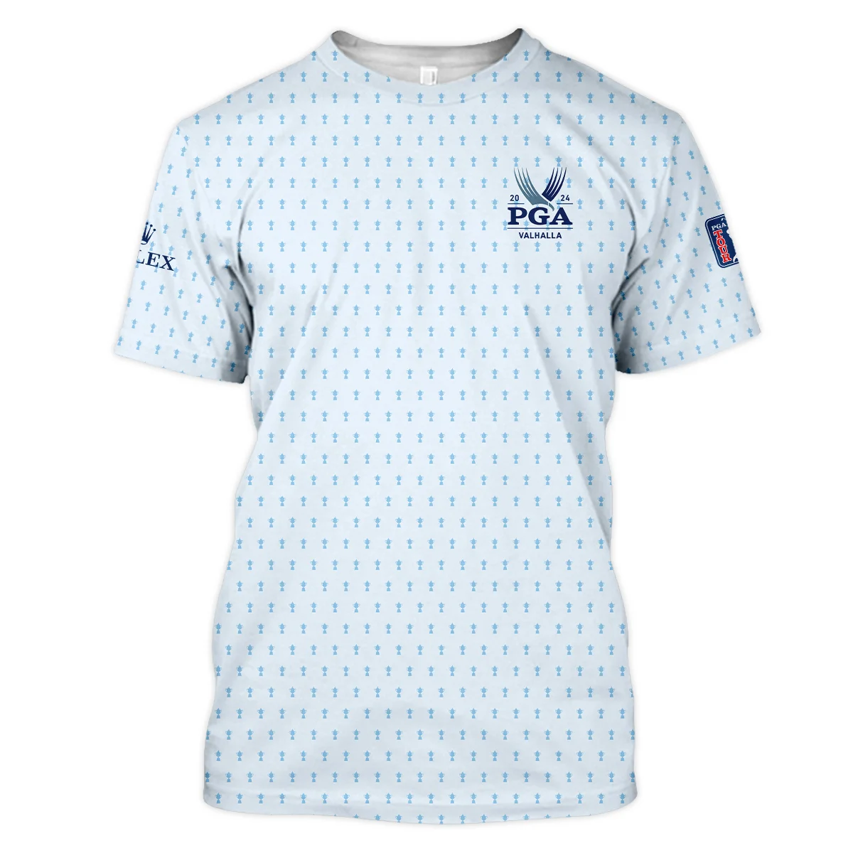 Golf Pattern Light Blue Cup 2024 PGA Championship Valhalla Rolex Unisex T-Shirt Style Classic T-Shirt