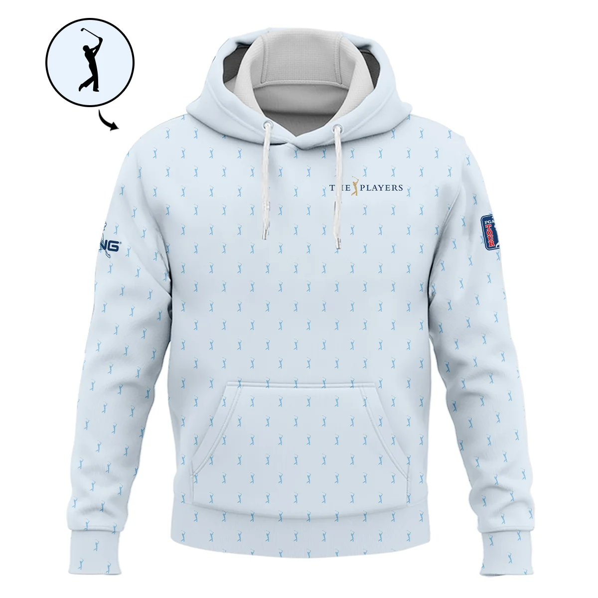 Golf Pattern Light Blue THE PLAYERS Championship Ping Hoodie Shirt Style Classic Hoodie Shirt