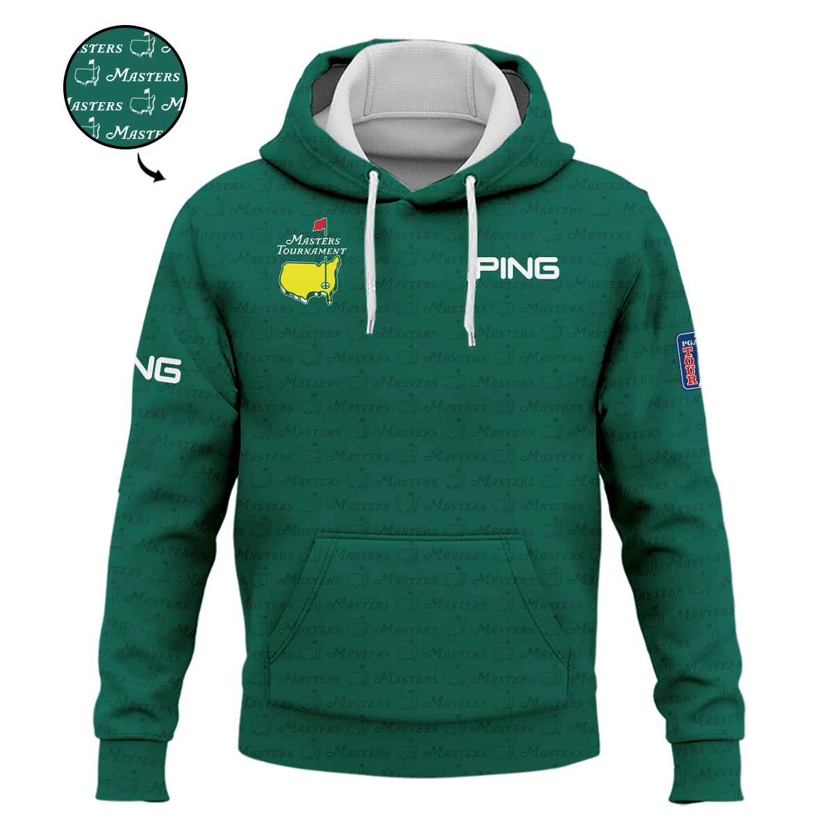 Golf Pattern Masters Tournament Ping Hoodie Shirt Green Color Golf Sports All Over Print Hoodie Shirt