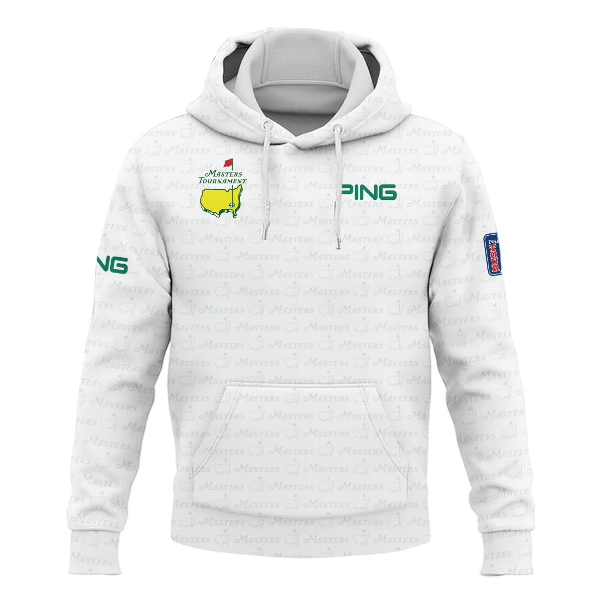 Golf Pattern Masters Tournament Ping Hoodie Shirt White And Green Color Golf Sports All Over Print Hoodie Shirt