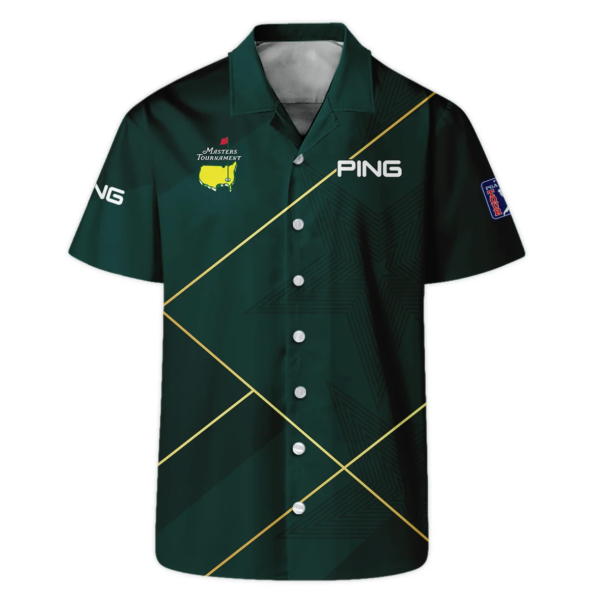 Golf Sport Dark Green Green Masters Tournament Ping Hawaiian Shirt Style Classic Oversized Hawaiian Shirt