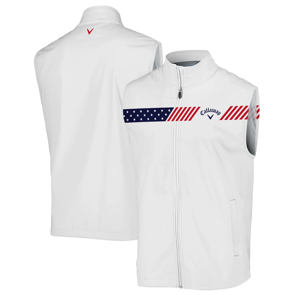 Golf Sport Flag American 124th U.S. Open Pinehurst Callaway Sleeveless Jacket Style Classic Sleeveless Jacket