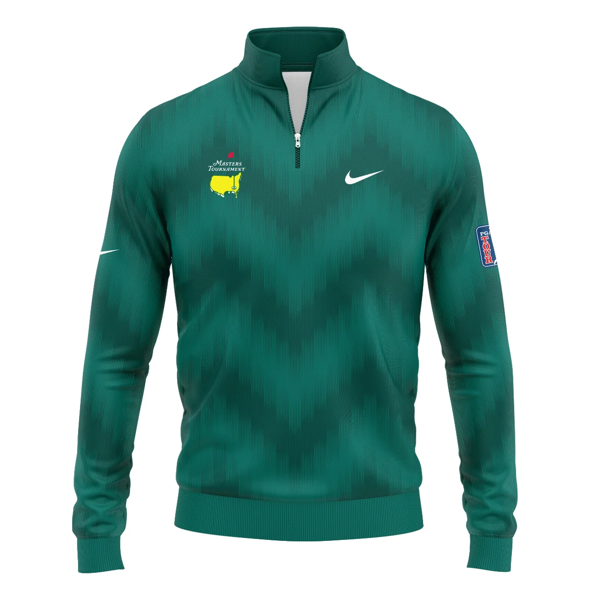 Golf Sport Green Gradient Stripes Pattern Nike Masters Tournament Quarter-Zip Jacket Style Classic Quarter-Zip Jacket