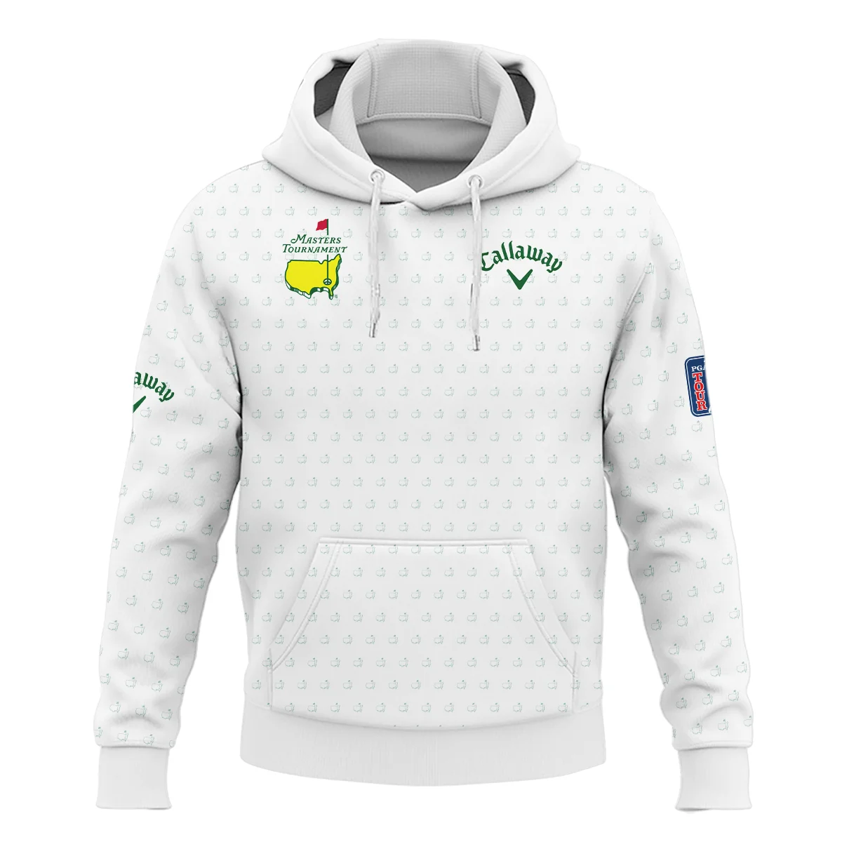 Golf Sport Masters Tournament Callaway Hoodie Shirt Sports Logo Pattern White Green Hoodie Shirt