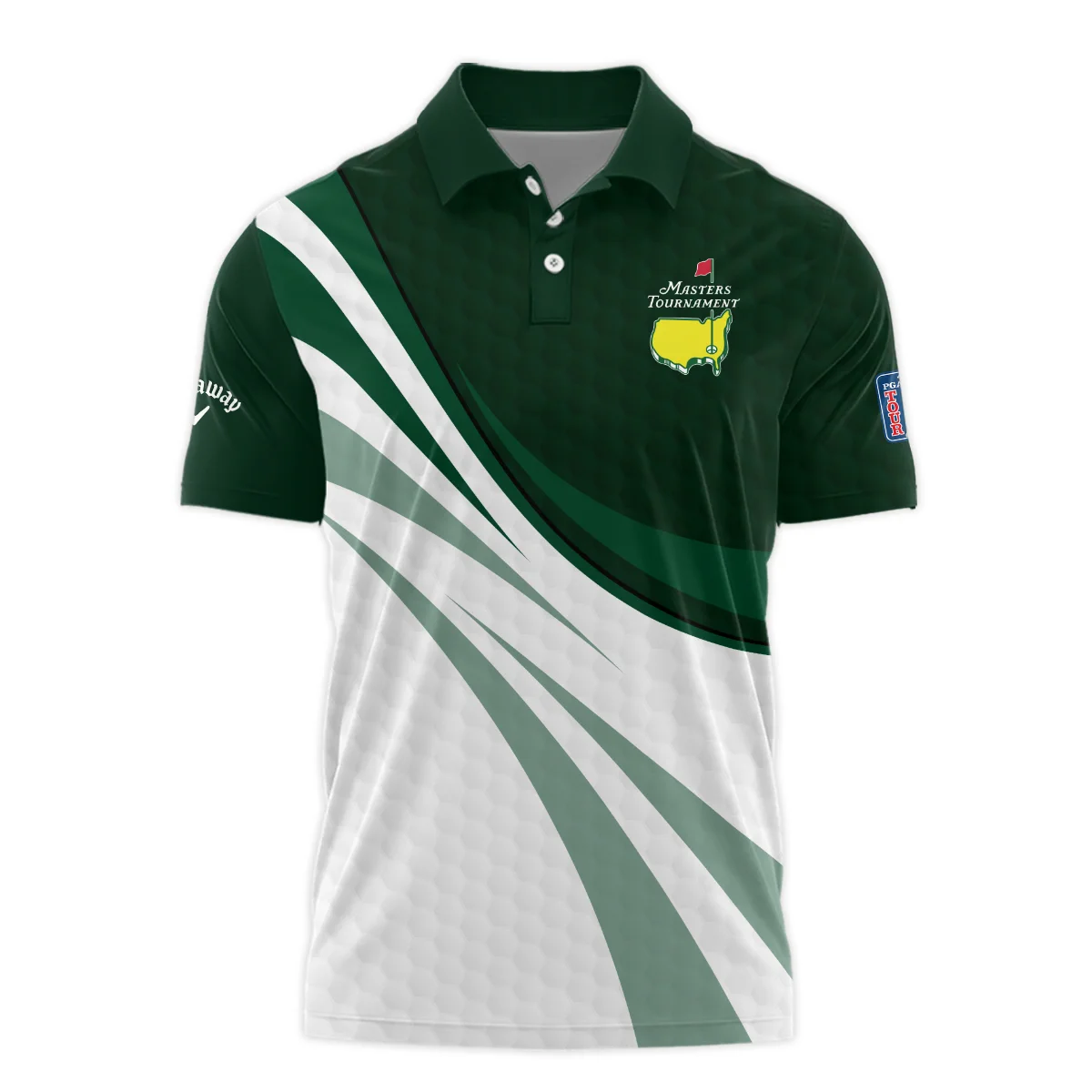 Golf Sport Masters Tournament Callaway Polo Shirt Green Color Sports Golf Ball Pattern All Over Print Polo Shirt For Men