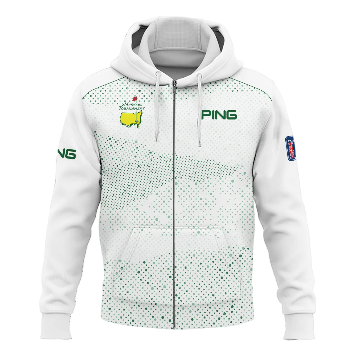 Golf Stye Classic White Mix Green Masters Tournament Ping Zipper Hoodie Shirt Style Classic Zipper Hoodie Shirt