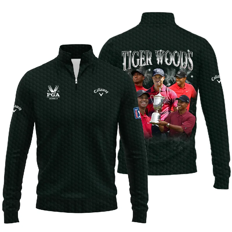 Golf Tiger Woods Fans Loves 152nd The Open Championship Callaway Quarter-Zip Jacket Style Classic