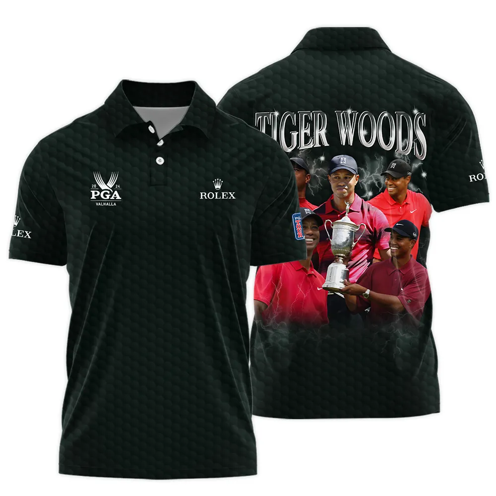 Golf Tiger Woods Fans Loves 152nd The Open Championship Rolex Polo Shirt Style Classic