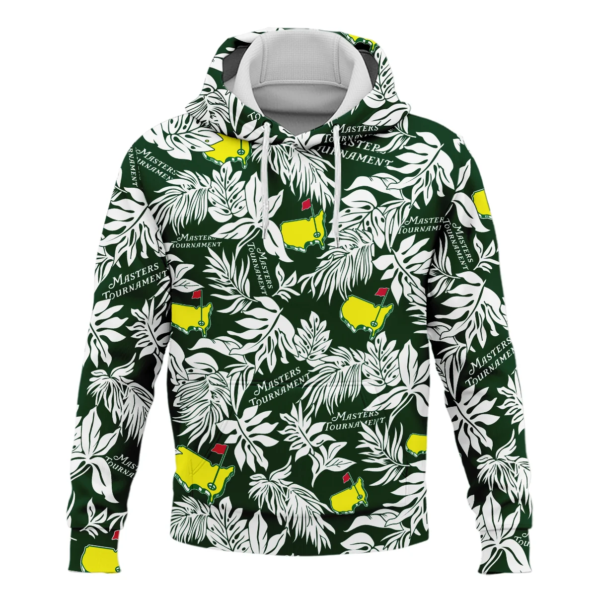 Hawaiian Tropical Leaves Pattern Golf Masters Tournament Hoodie Shirt Style Classic Hoodie Shirt