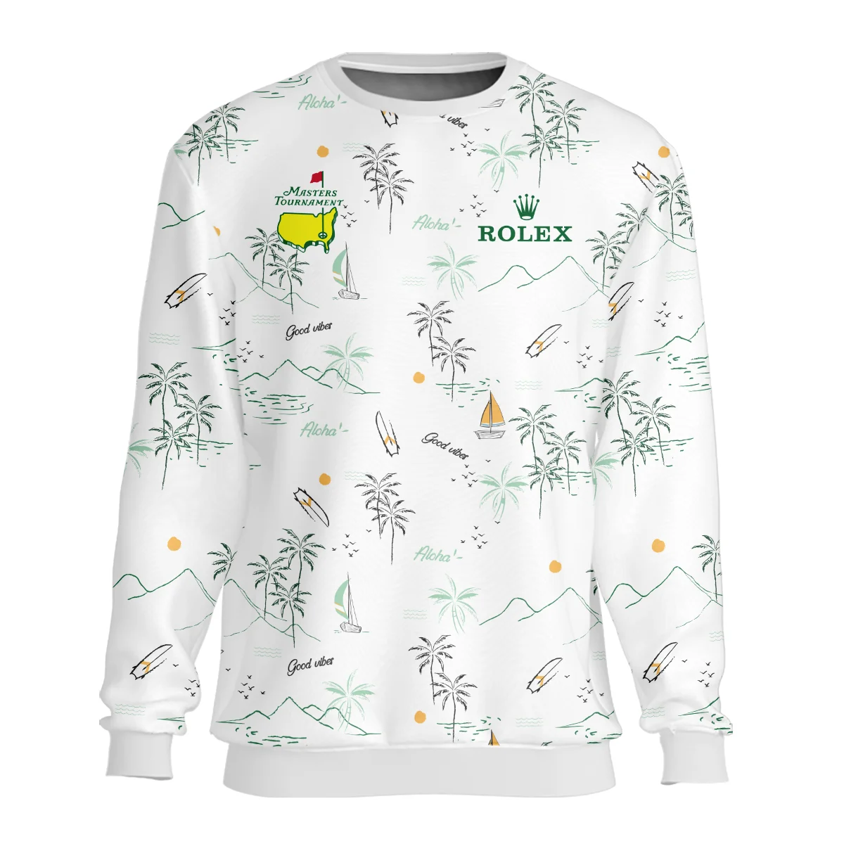 Island Seamless Pattern Golf Masters Tournament Rolex Unisex Sweatshirt Style Classic Sweatshirt