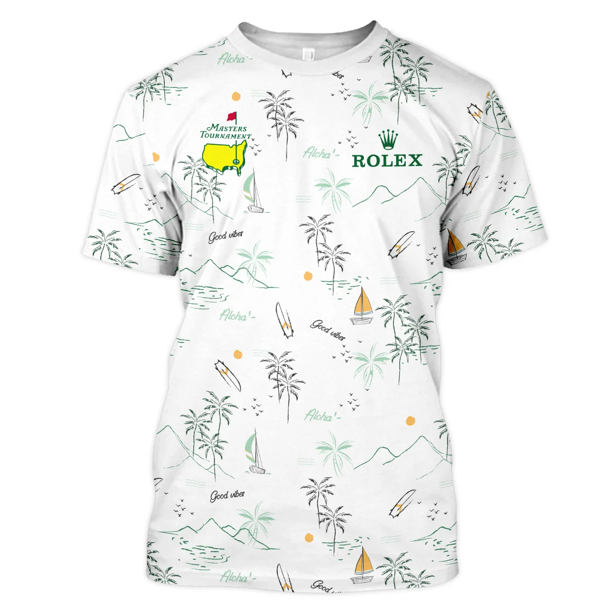 Island Seamless Pattern Golf Masters Tournament Rolex Unisex T-Shirt Style Classic T-Shirt