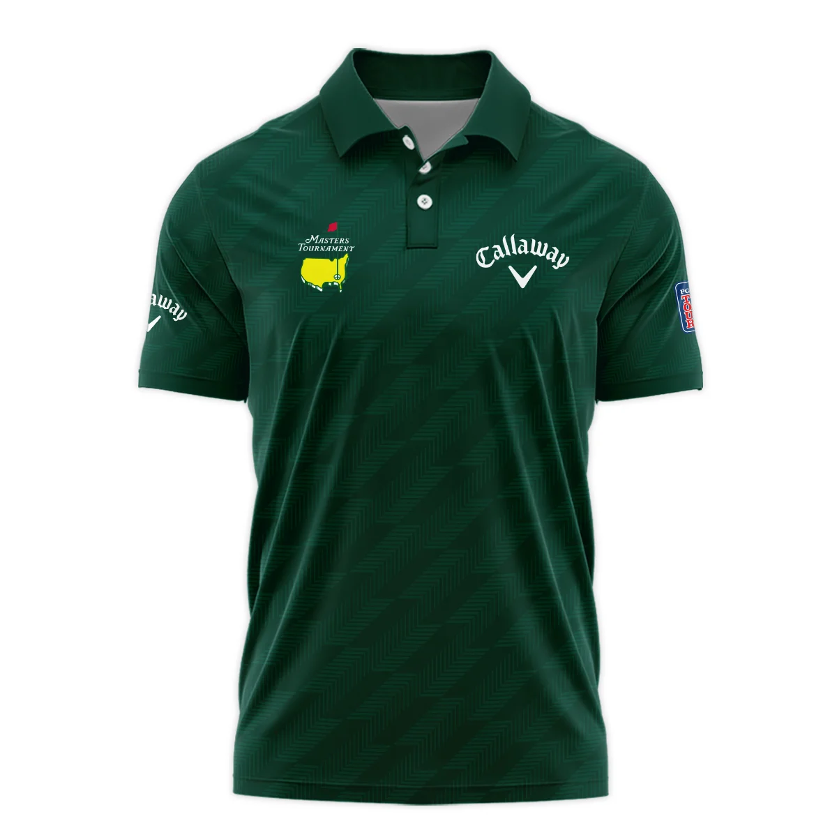 Masters Tournament Callaway Star Dark Green Pattern Polo Shirt Style Classic Polo Shirt For Men