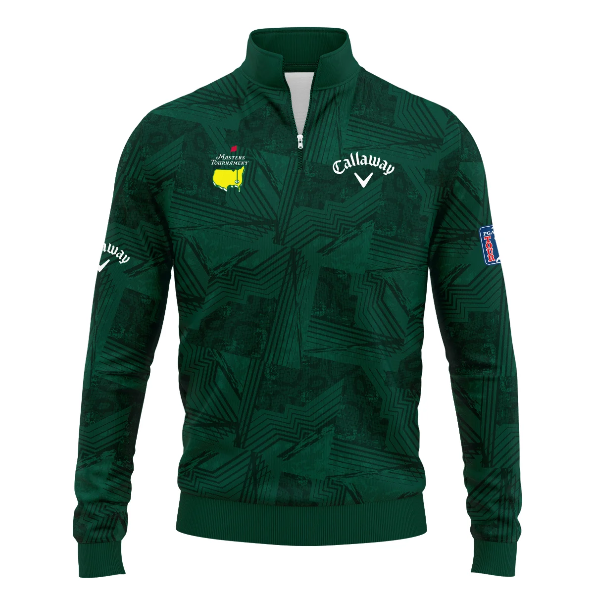 Masters Tournament Callaway Sublimation Sports Dark Green Quarter-Zip Jacket Style Classic Quarter-Zip Jacket