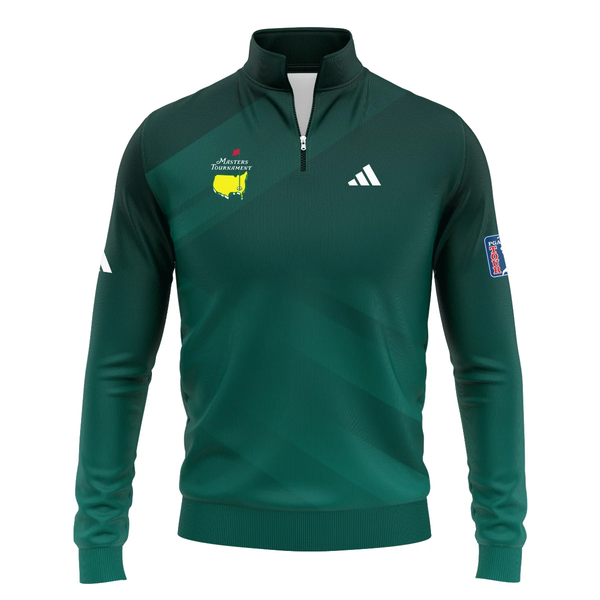 Masters Tournament Dark Green Gradient Golf Sport Adidas Quarter-Zip Jacket Style Classic Quarter-Zip Jacket