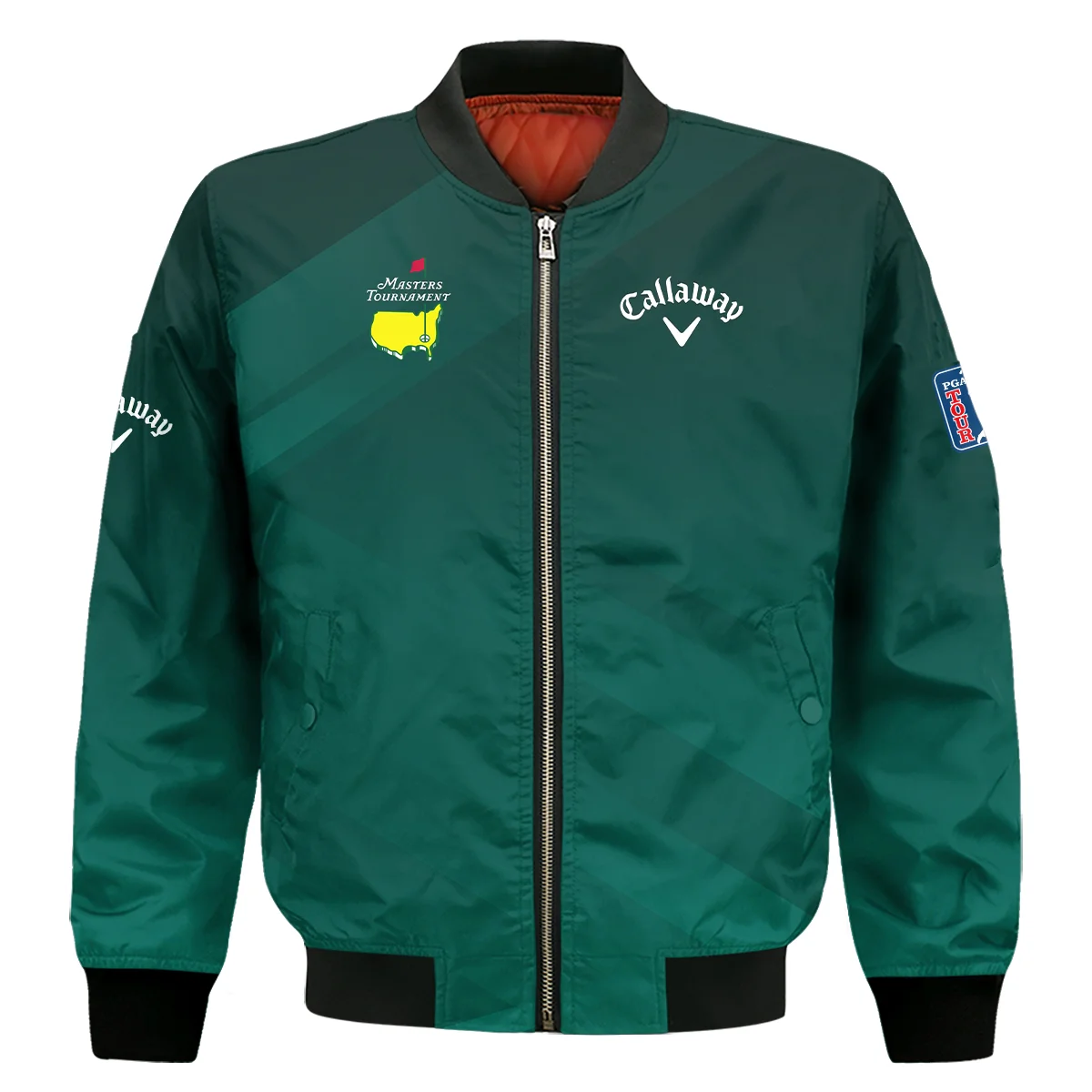 Masters Tournament Dark Green Gradient Golf Sport Callaway Bomber Jacket Style Classic Bomber Jacket