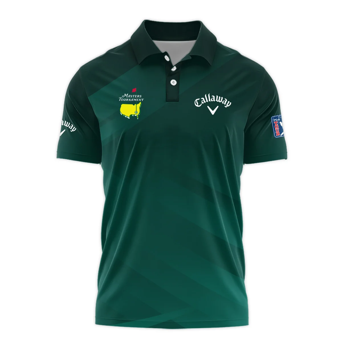 Masters Tournament Dark Green Gradient Golf Sport Callaway Polo Shirt Style Classic Polo Shirt For Men