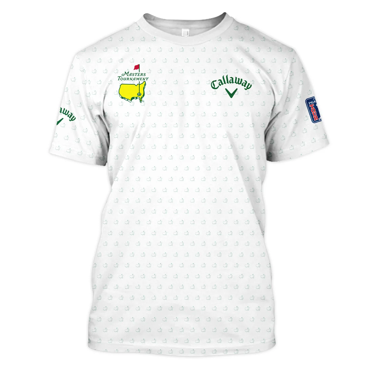 Masters Tournament Golf Callaway Unisex T-Shirt Logo Pattern White Green Golf Sports All Over Print T-Shirt