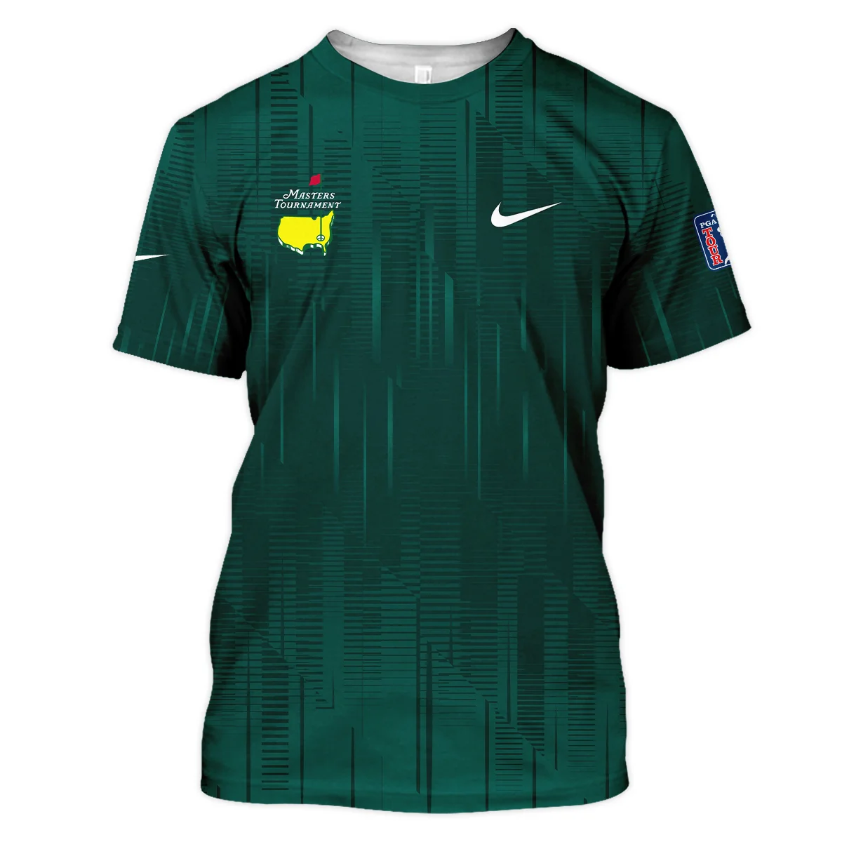 Masters Tournament Nike Dark Green Gradient Stripes Pattern Unisex T-Shirt Style Classic T-Shirt