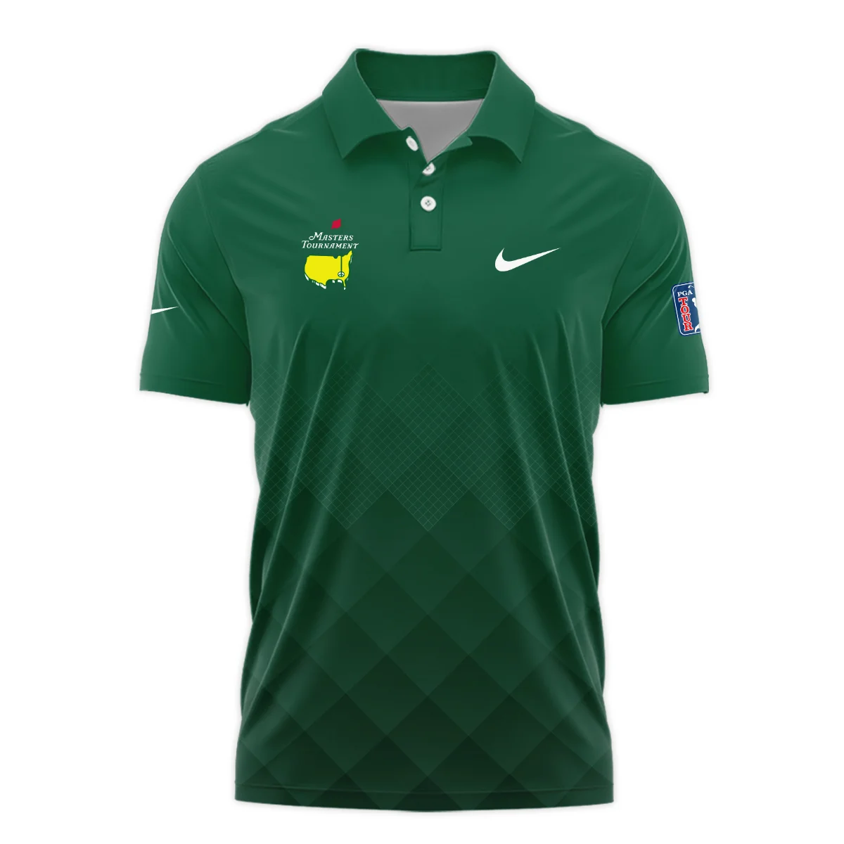 Masters Tournament Nike Gradient Dark Green Pattern Polo Shirt Style Classic Polo Shirt For Men