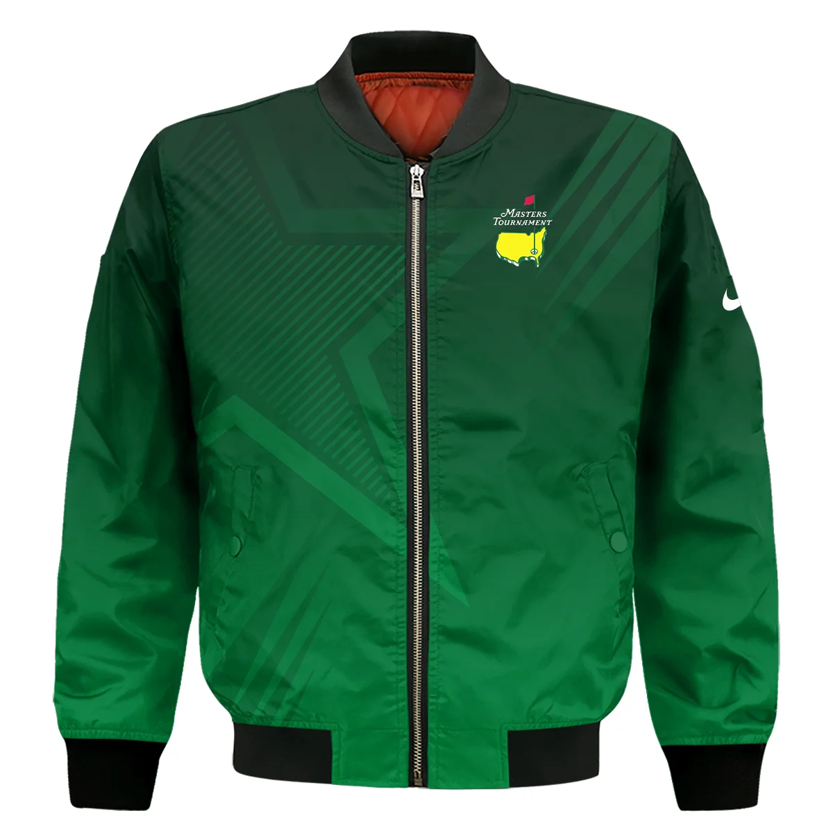Masters Tournament Nike Star Dark Green Pattern Bomber Jacket Style Classic Bomber Jacket