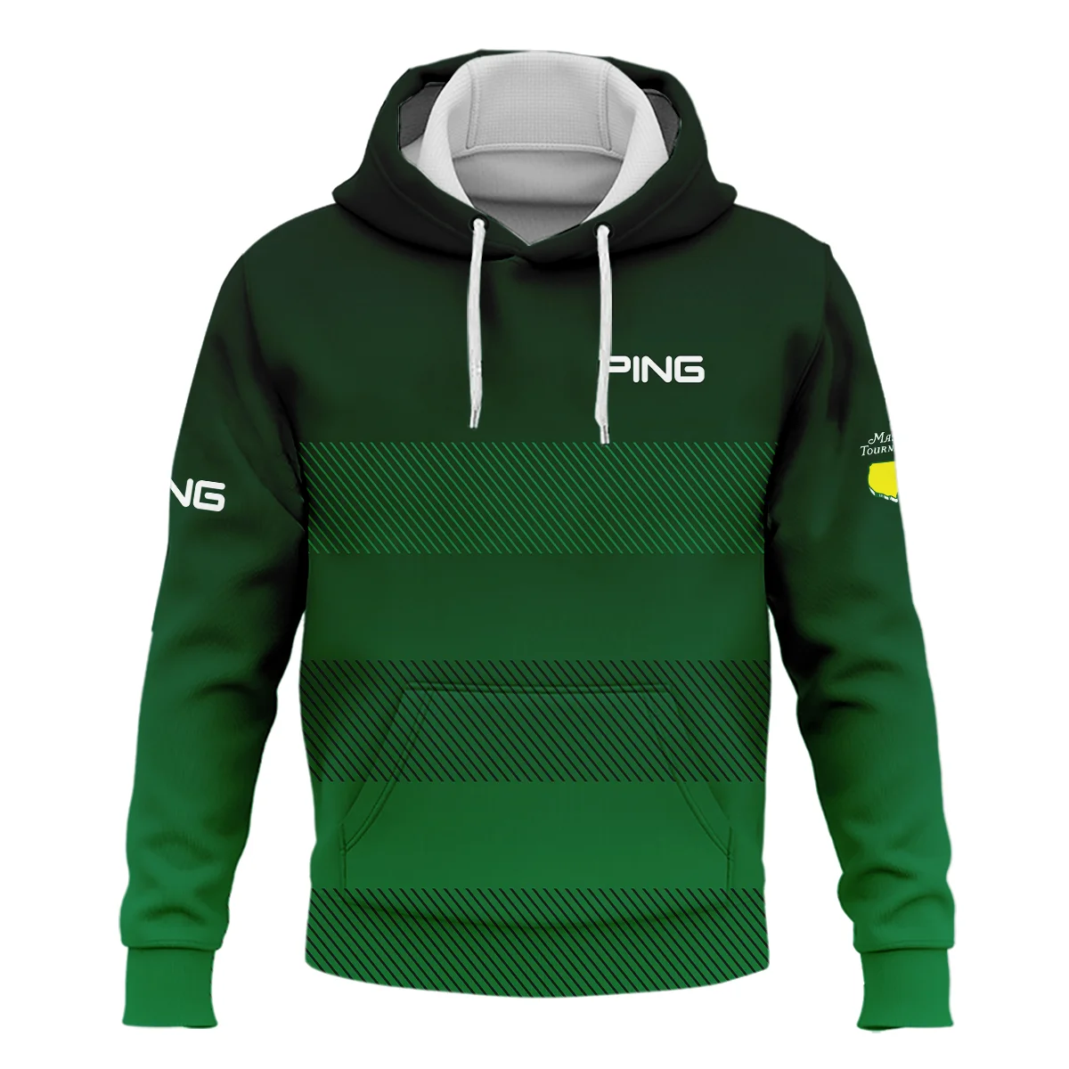 Masters Tournament Ping Sports Hoodie Shirt Green Gradient Stripes Pattern All Over Print Hoodie Shirt