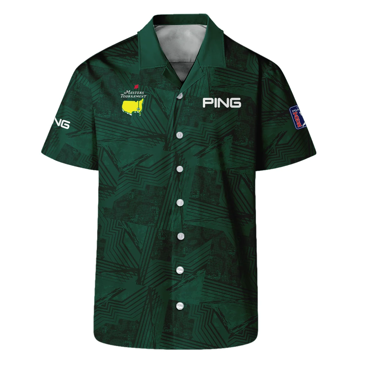 Masters Tournament Ping Sublimation Sports Dark Green Hawaiian Shirt Style Classic Oversized Hawaiian Shirt