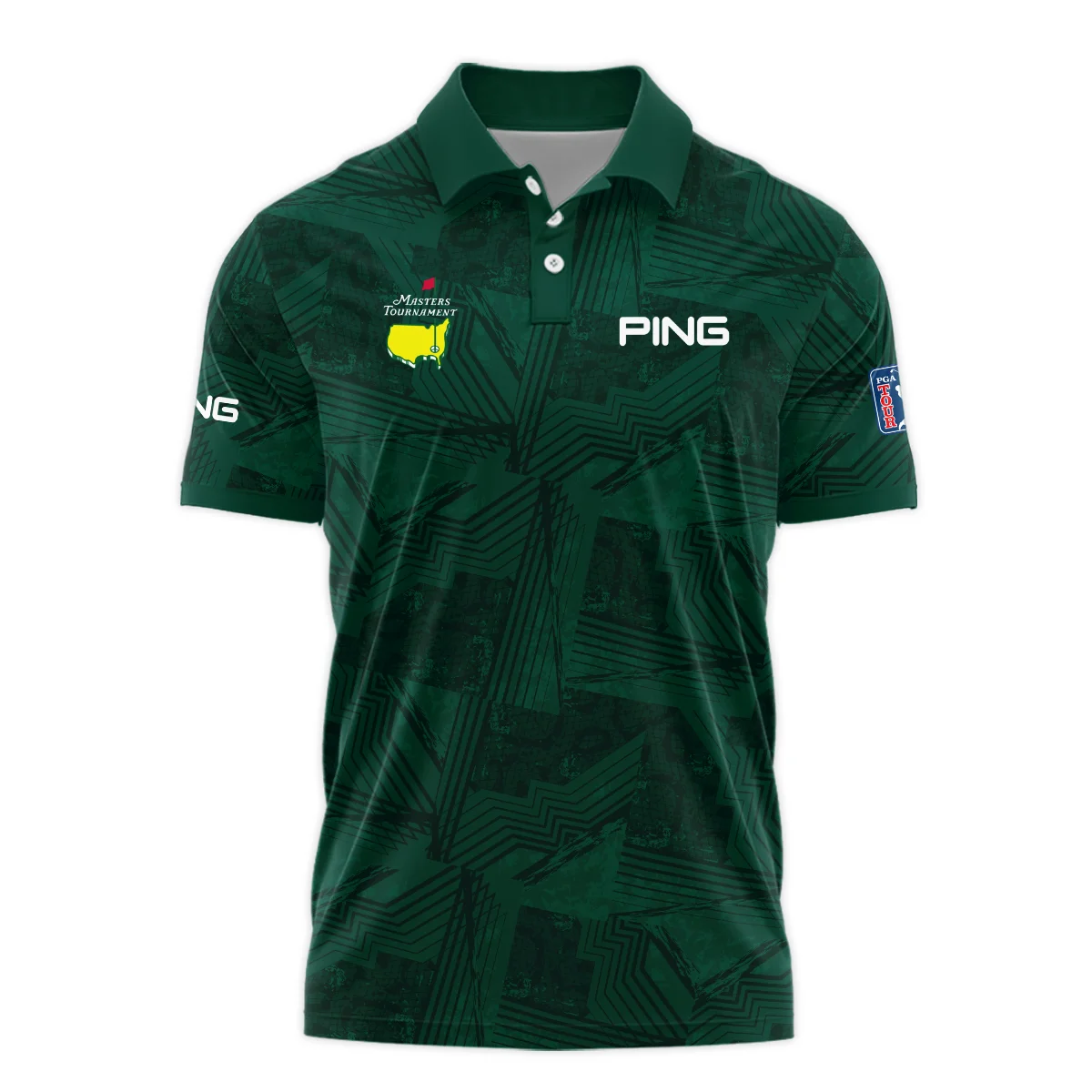 Masters Tournament Ping Sublimation Sports Dark Green Polo Shirt Style Classic Polo Shirt For Men