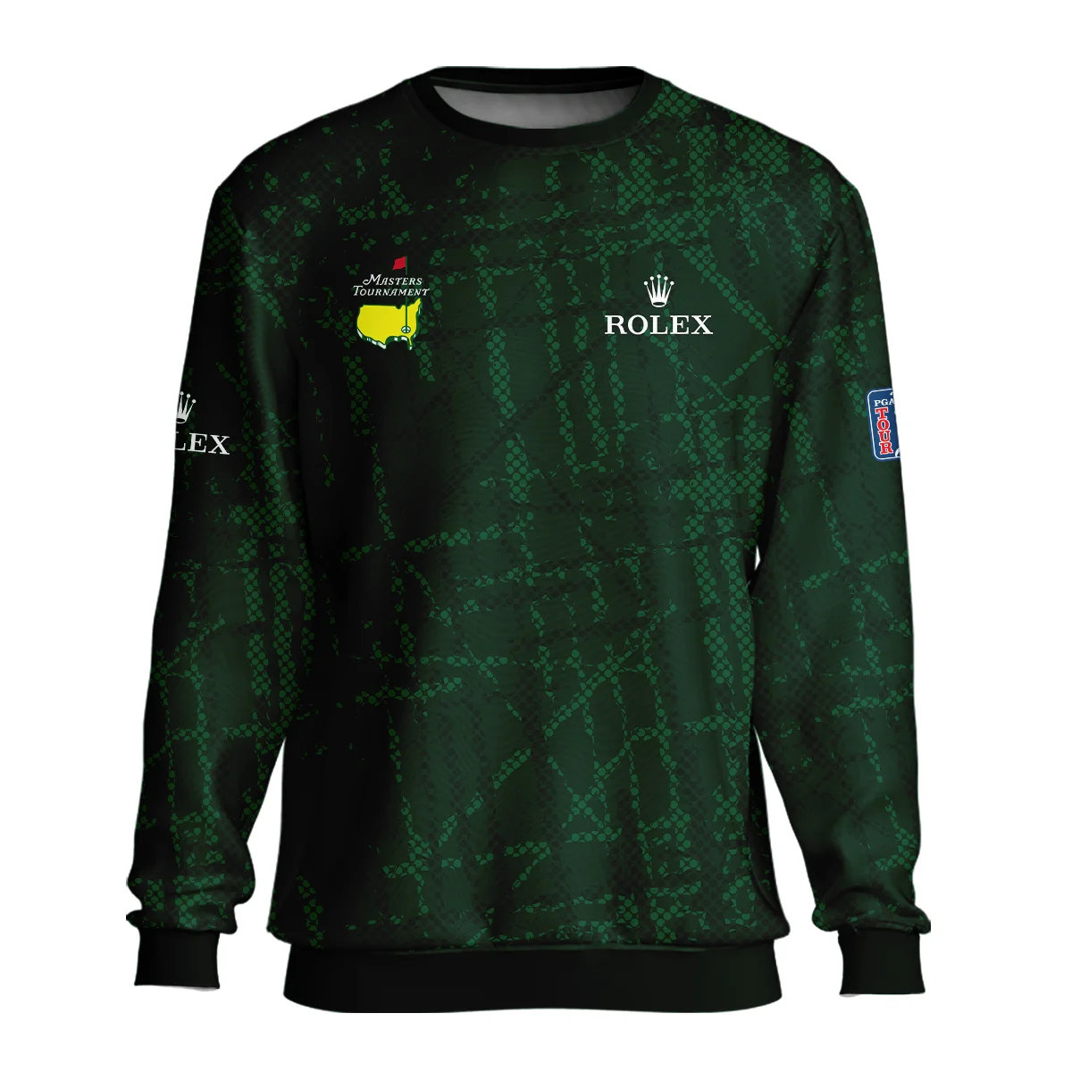 Masters Tournament Rolex Golf Pattern Halftone Green Unisex Sweatshirt Style Classic Sweatshirt