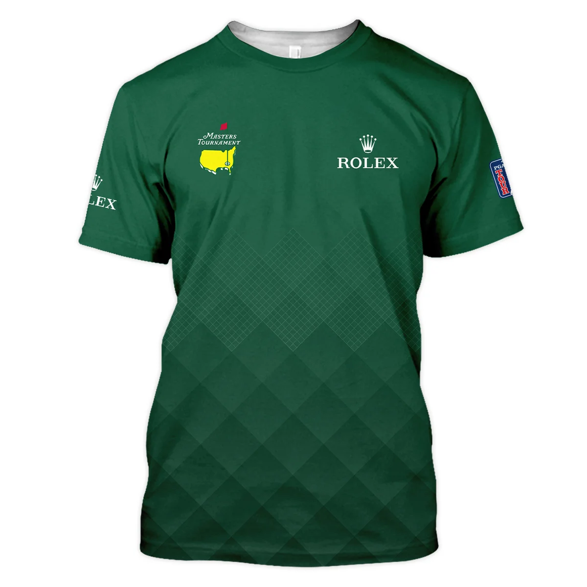 Masters Tournament Rolex Gradient Dark Green Pattern Unisex T-Shirt Style Classic T-Shirt