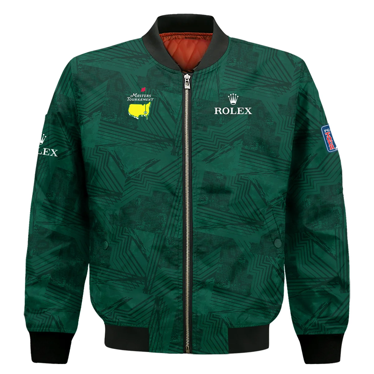 Masters Tournament Rolex Sublimation Sports Dark Green Bomber Jacket Style Classic Bomber Jacket