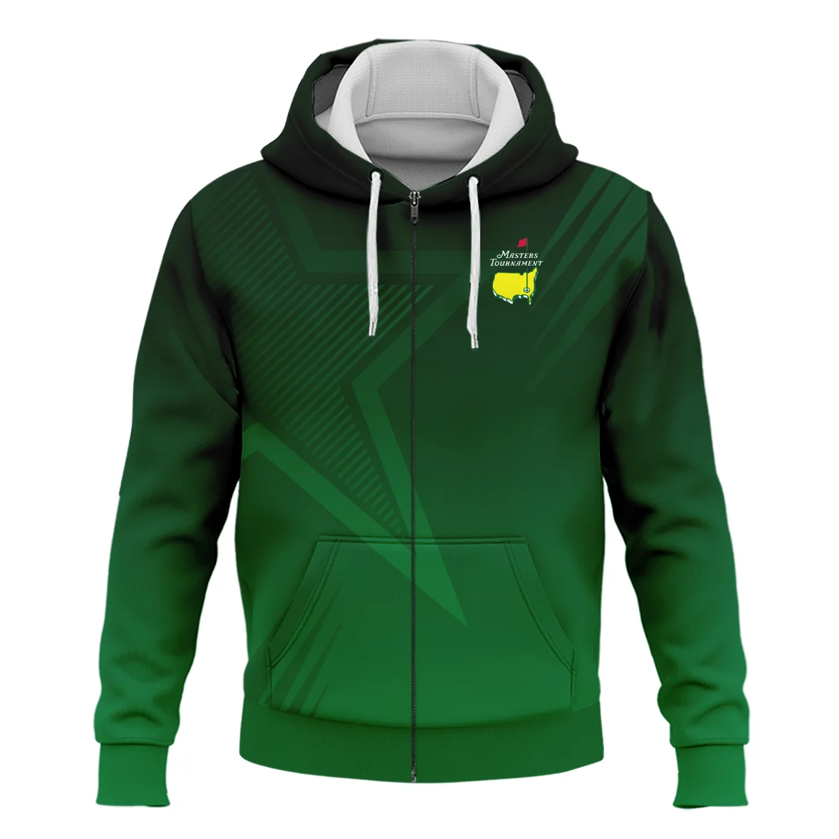 Masters Tournament Star Dark Green Pattern Zipper Hoodie Shirt Style Classic Zipper Hoodie Shirt