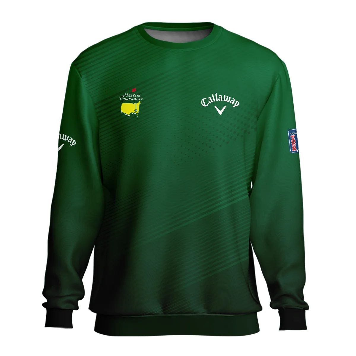 Masters Tournament Stripe Gradient Dark Green Abstract Pattern Callaway Unisex Sweatshirt Style Classic Sweatshirt