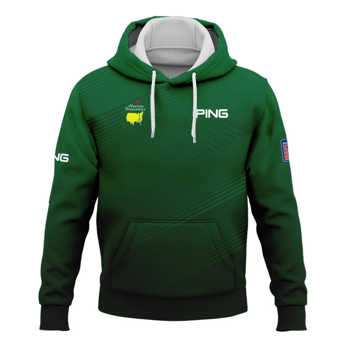 Masters Tournament Stripe Gradient Dark Green Abstract Pattern Ping Hoodie Shirt Style Classic Hoodie Shirt