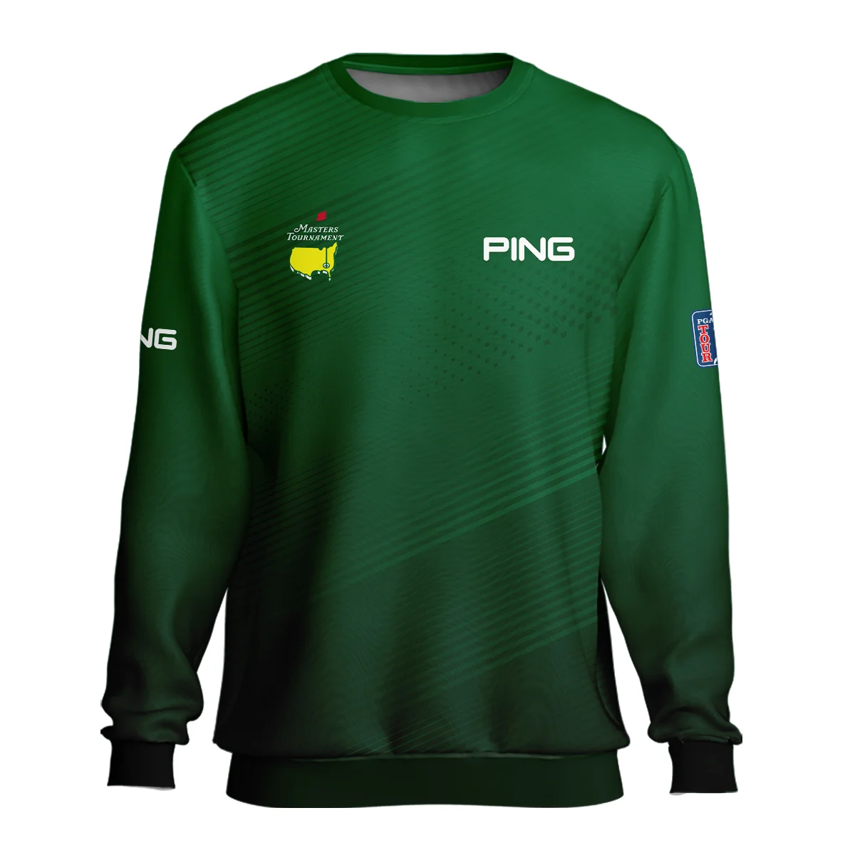 Masters Tournament Stripe Gradient Dark Green Abstract Pattern Ping Unisex Sweatshirt Style Classic Sweatshirt