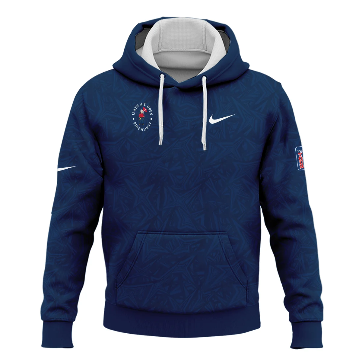 Nike 124th U.S. Open Pinehurst Stars Gradient Pattern Dark Blue Hoodie Shirt Style Classic Hoodie Shirt