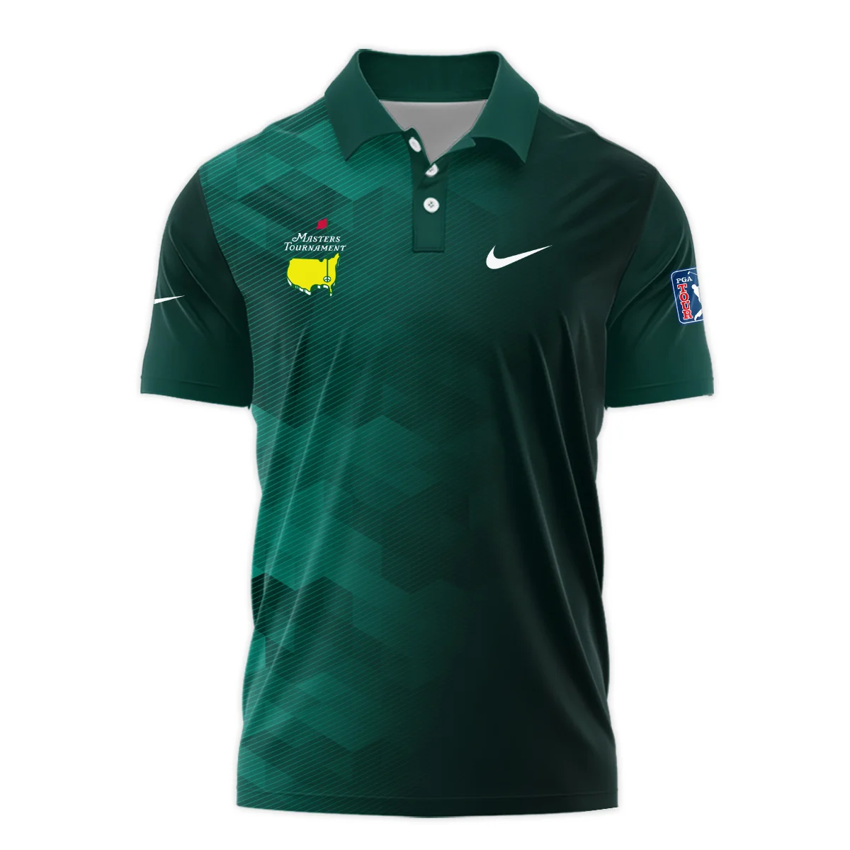 Nike Golf Sport Dark Green Gradient Abstract Background Masters Tournament Polo Shirt Style Classic Polo Shirt For Men