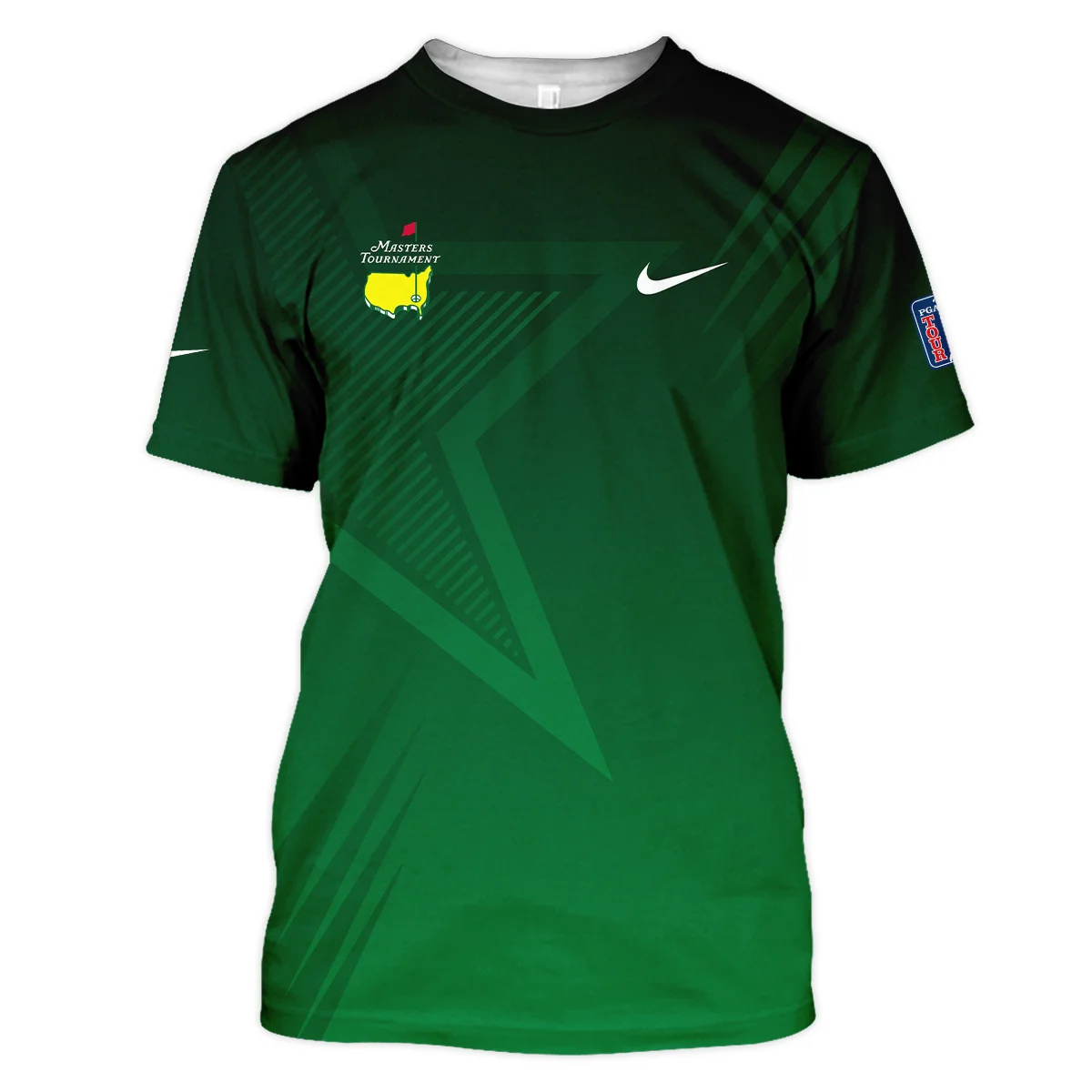 Nike Masters Tournament Polo Shirt Dark Green Gradient Star Pattern Golf Sports Unisex T-Shirt Style Classic T-Shirt