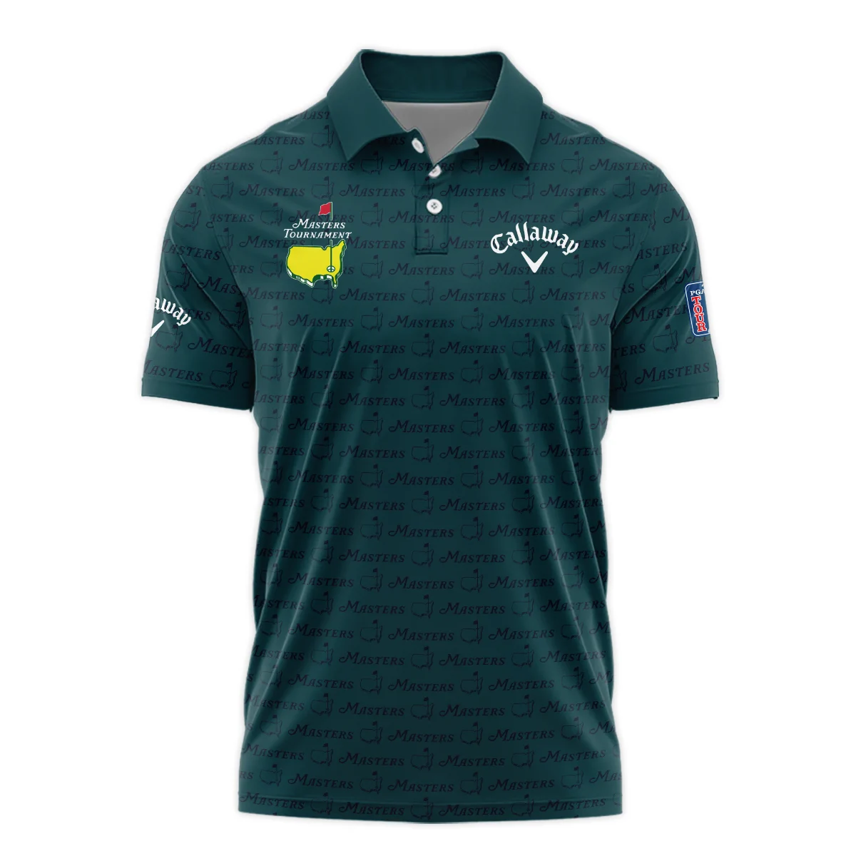 Pattern Dark Green Masters Tournament Callaway Polo Shirt Color Green Polo Shirt For Men