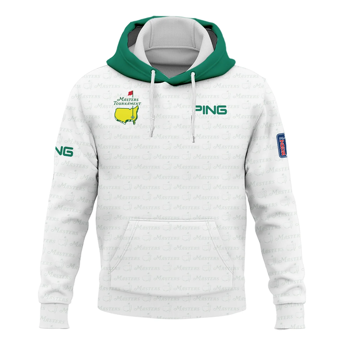 Pattern Masters Tournament Ping Hoodie Shirt White Green Sport Love Clothing Hoodie Shirt